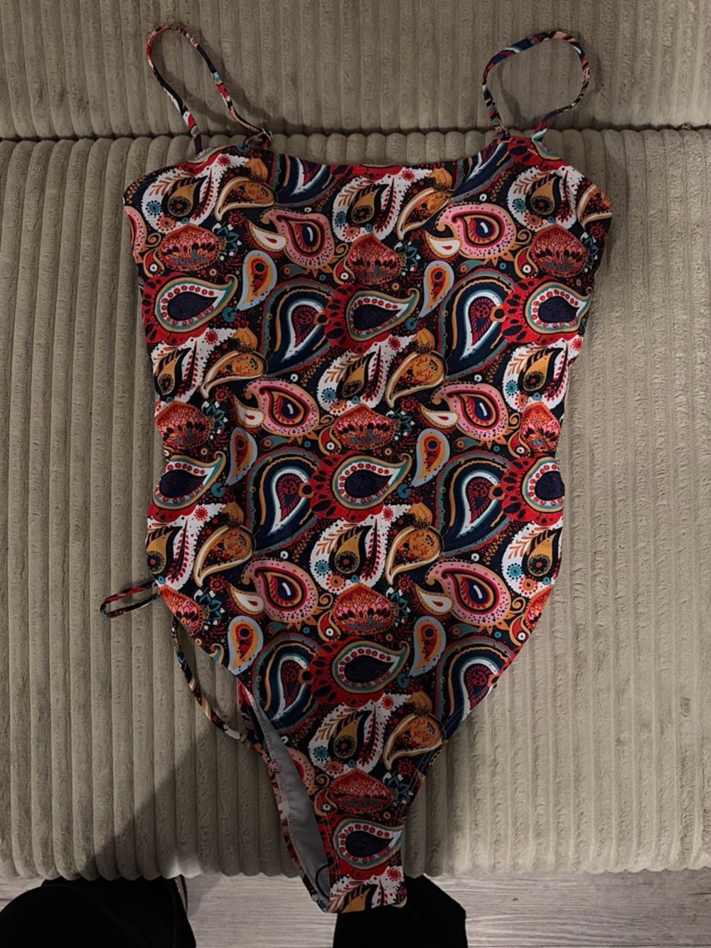 Woman’s Paisley One-Piece Swimsuit - Multicolor